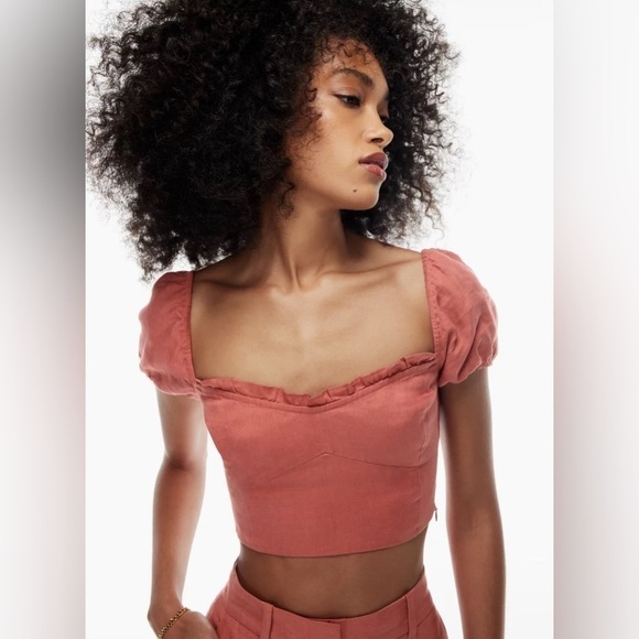 Wilfred Wander Linen Blouse, Size M - Picture 2 of 10